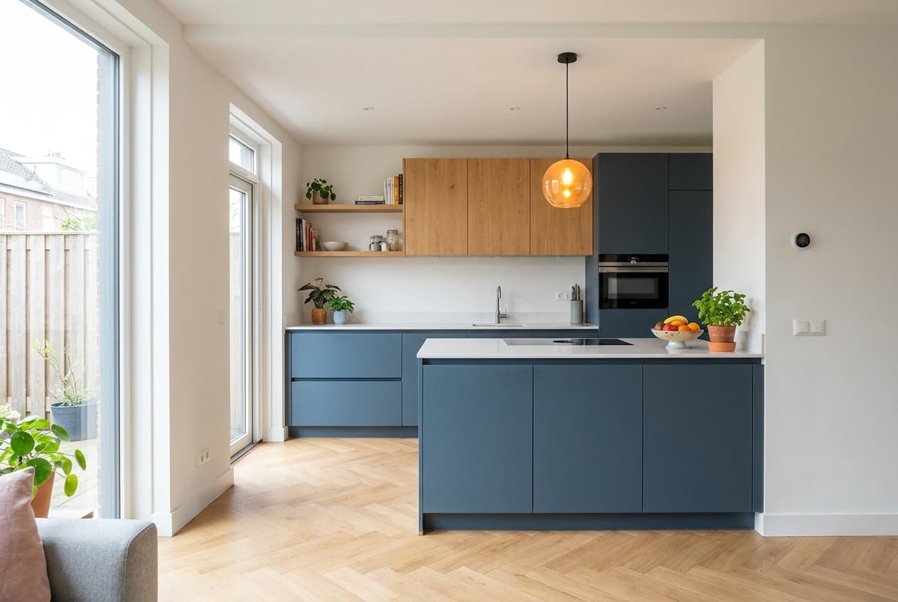 Dezelfde keuken na de renovatie door Max Magic Touch